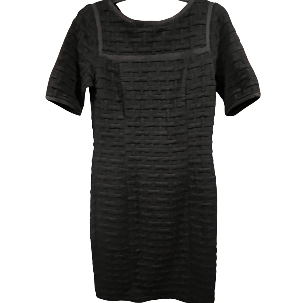 W by Worth Elegant Black Woven Mini Dress